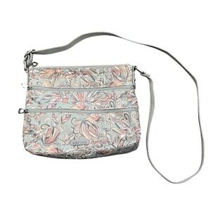 Sakroots Artist Circle Crossbody Bag Grey Treehouse Bird Coated Cotton